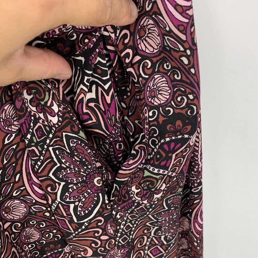 Maeve Anthropologie Midi Dress Paisley Tiered S Boho Cottagecore Prairie Artsy - Picture 4 of 8